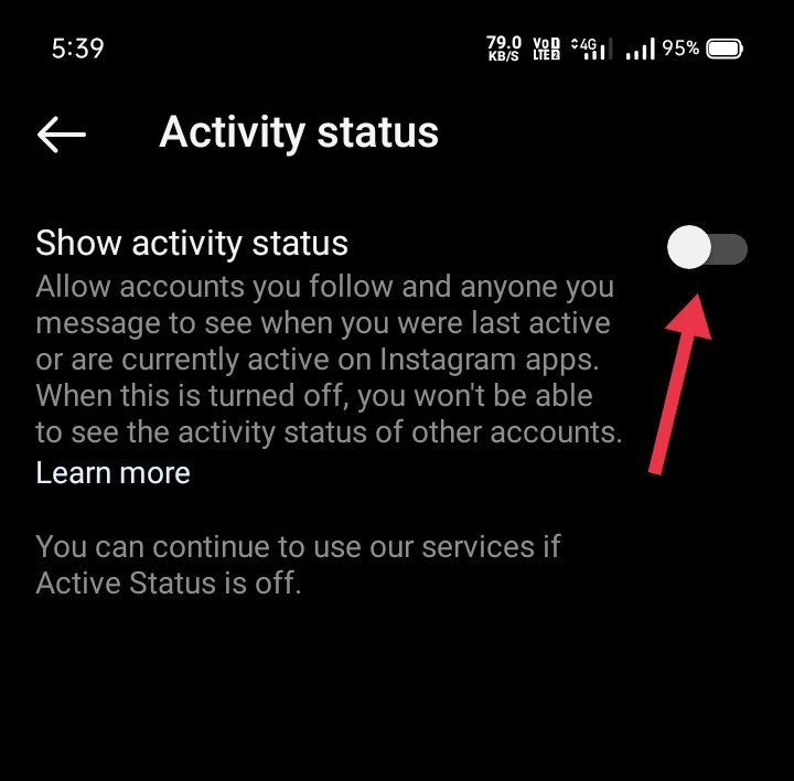 Instagram Par Active Off Kaise Kare